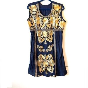 Embroidered tunic top